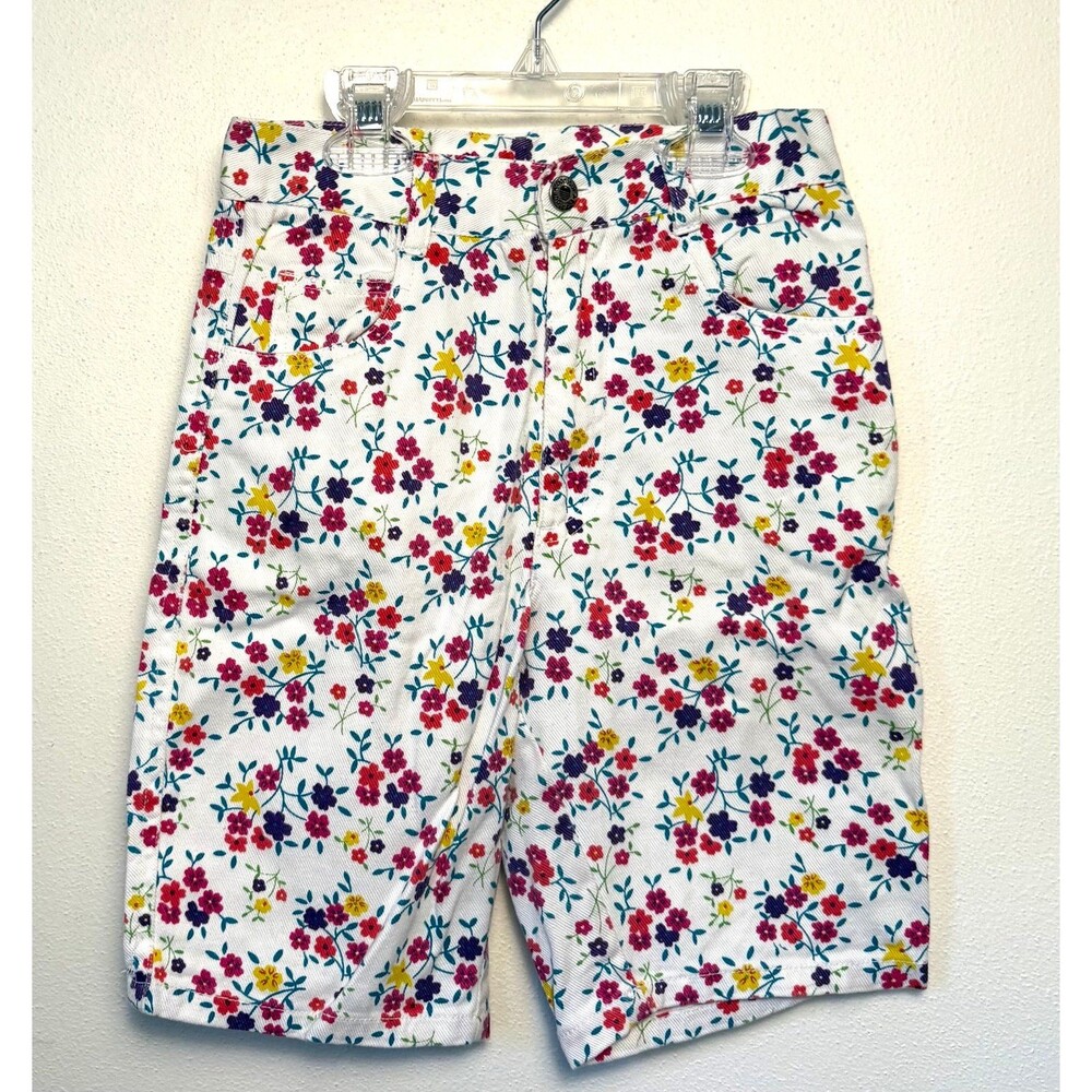 1980s Vintage Floral Jean Shorts